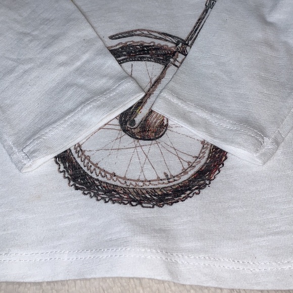 Zara Baby 6-9M Long Sleeve Shirt EUC T-shirt Motorcycle - Picture 7 of 10